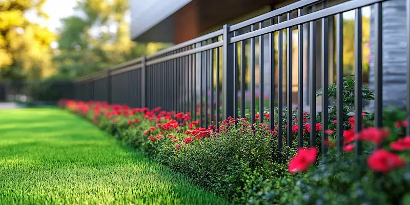 Polnische Metallzäune