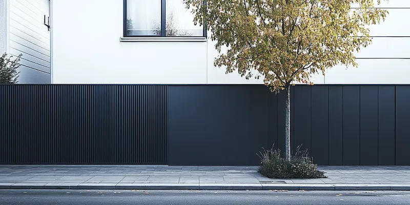 Moderne Metallzäune aus Polen