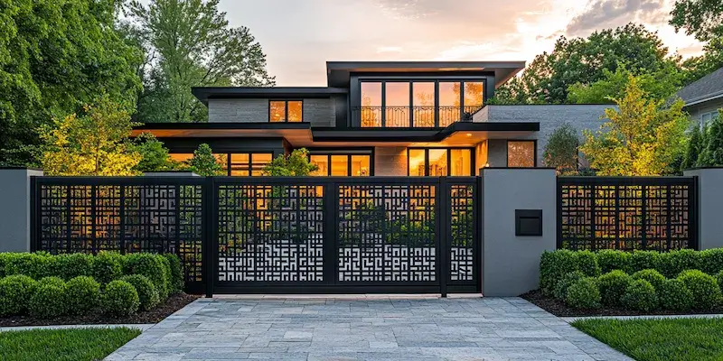 Alu Zäune aus Polen mit Montage