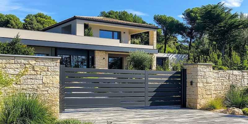 Metallzaun aus Polen mit Montage