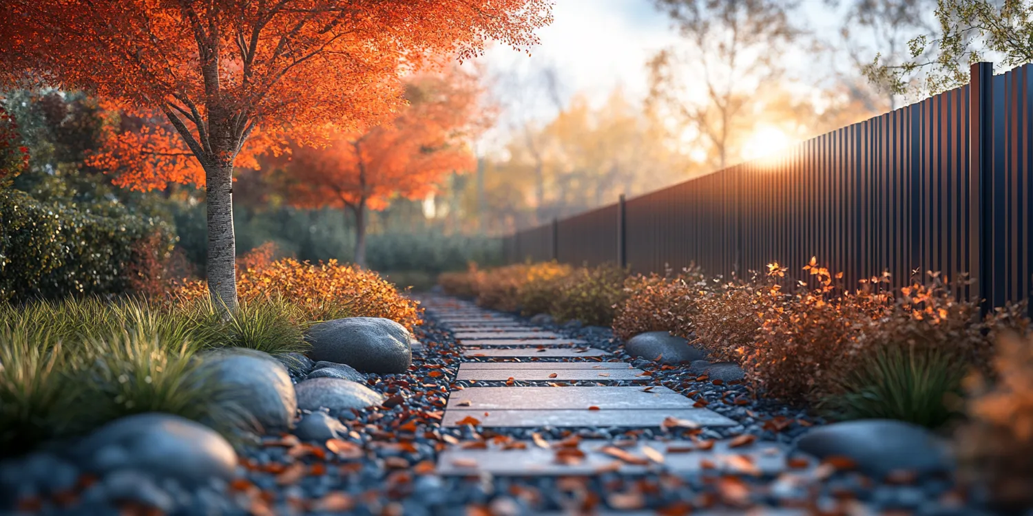 Modern Zaun aus Polen